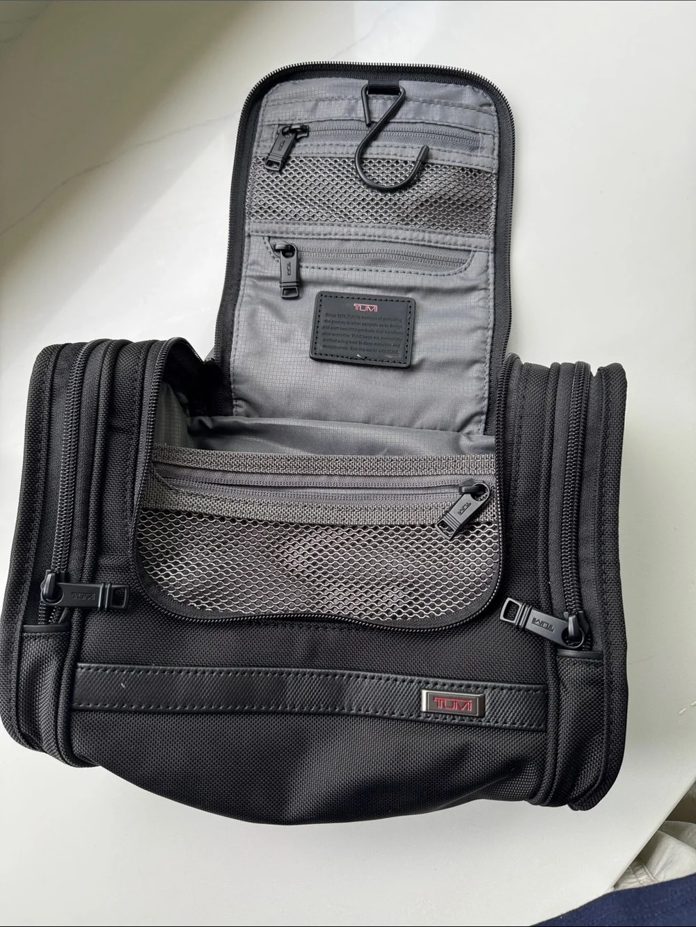 Tumi Black Men’s Toiletry Kit with MKH Patch